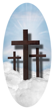 Three Crosses (Clouds) Blue